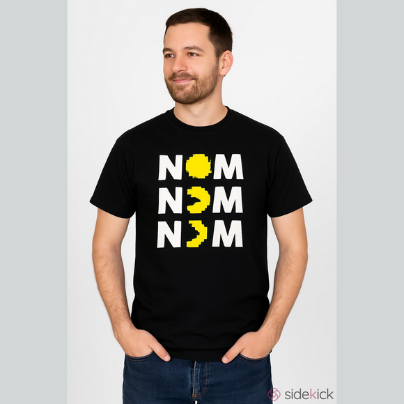 Pac-man Other - Pac-man Nom Nom Nom Men’s Tee (Sz M)
